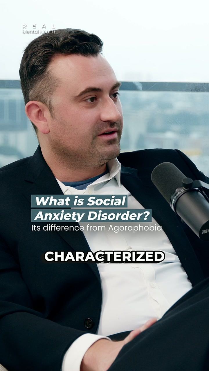 A vertical clip from Episode 9 titled What is social anxiety disorder?